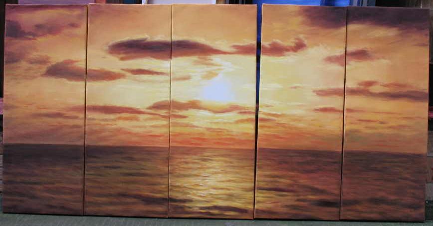 Dafen Oil Painting on canvas seascape painting -set545